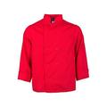 Kng Sm Lightweight Long Sleeve Red Chef Coat 2577REDS